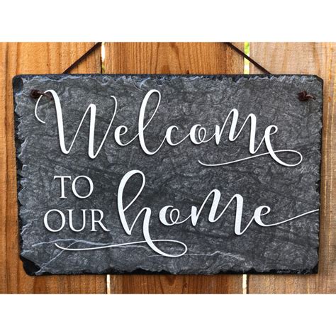 Welcome Signs Shop Custom Slate House Signs And Plaques Now