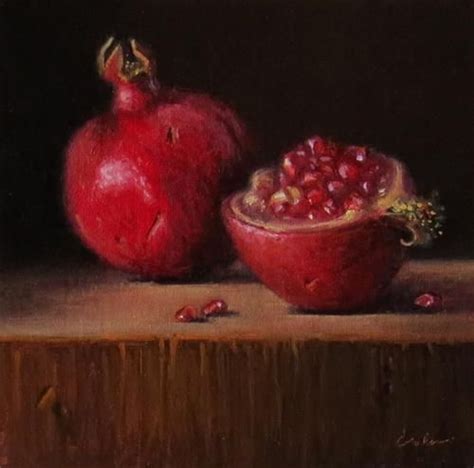 Daily Paintworks Original Fine Art Darla Mcdowell Pomegranate Art