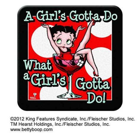 Betty Boop A Girls Gotta Do What A Girls Gotta Do Coasters 1200