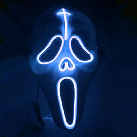 Other Electronics Led Glowing Mask Halloween Ghost Face Fluorescent
