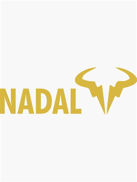 Tennis Rafael Nadallogo Sticker By Yeegray501 Redbubble