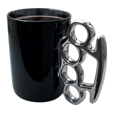 Badass Brass Knuckle Coffee Mug