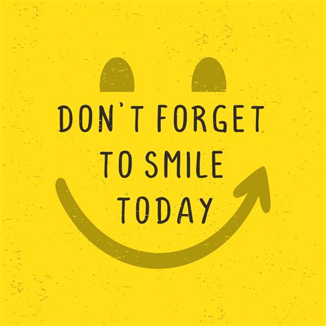 Motivational Quotes Poster Dont Forget To Smile Today 3409795 Vector