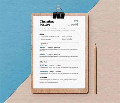 This free cv template for word is designed in the formal tone. 25 Resume Templates for Microsoft Word Free Download