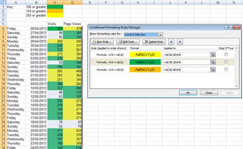 Excel Chart Conditional Formatting