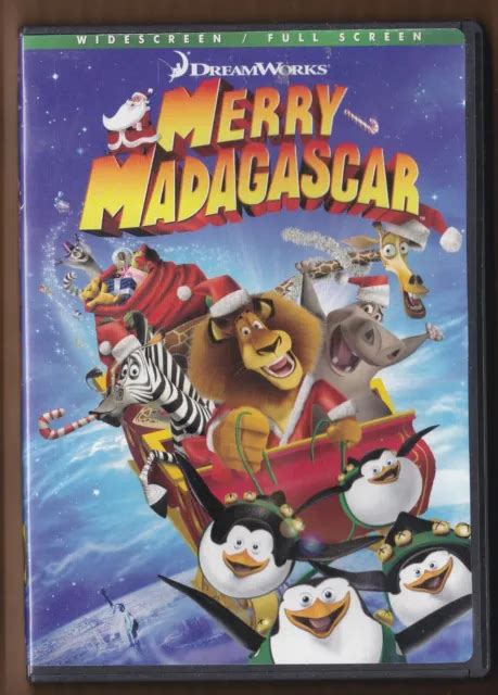 Dreamworks Merry Madagascar Dvd Widescreen Full Screen 2009 5 95 Picclick
