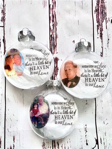 DIY Personalized Memorial Ornament Insert Only Etsy