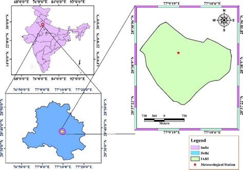 Location Map Of The Study Area Icar Iari New Delhi Download