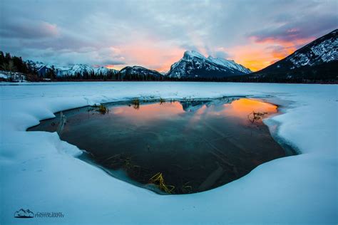 Sunrise At Vermillion Lake Banff National Park Canada Landscape
