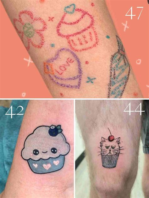 47 Cute Cupcake Tattoo Designs Tattoo Glee