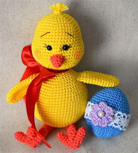 Pulcino Grande Facilissimo Da Realizzare Easter Crochet Patterns