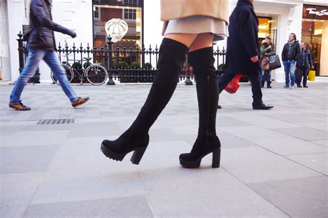 A London Weekend In Over Knee Boots Inthefrow