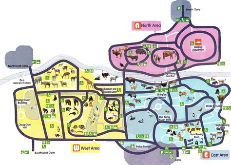 The Map Of Beijing Zoo In Beijing China