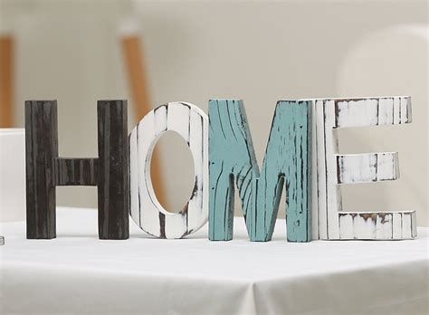 Here are the best home decor gifts for the person looking to make their living space perfect. MyGift Rustic Wood HOME Decorative Sign, Standing Cutout ...