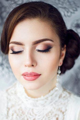 36 Bright Wedding Makeup Ideas For Brunettes Wedding Forward Simple Bridal Makeup Wedding