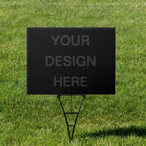 Create Your Own 18 X 24 Yard Sign With H Frame Zazzle