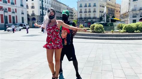 Sara Lopez Dancing Kizomba With Enah In Madrid Youtube