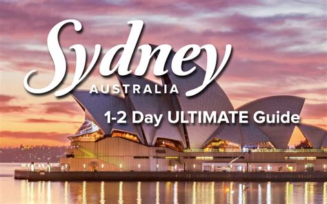 Sydney Australia 1 2 Day Itinerary And Travel Guide
