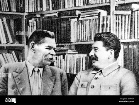 Joseph Stalin 1878 1953 Leader Of The Soviet Union And Writer Maxim