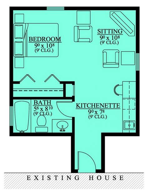 #654185 - Mother in law suite addition : House Plans, Floor Plans, Home