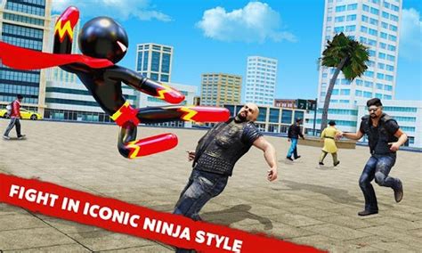 Stickman Ninja Rope Hero Game Gangster Crime City Apk Download For Free