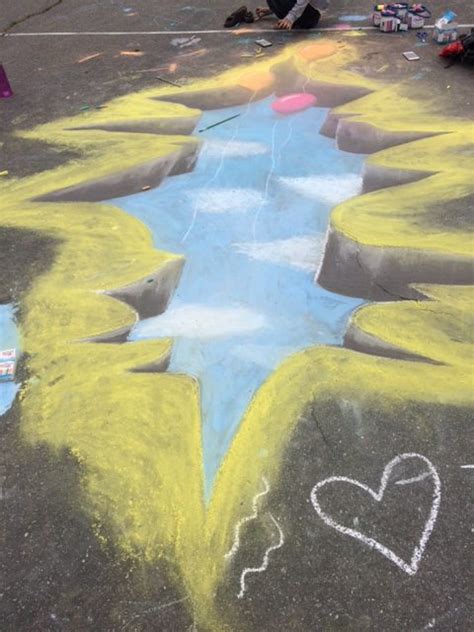 3d Sidewalk Chalk Art Grasshopper And Sensei