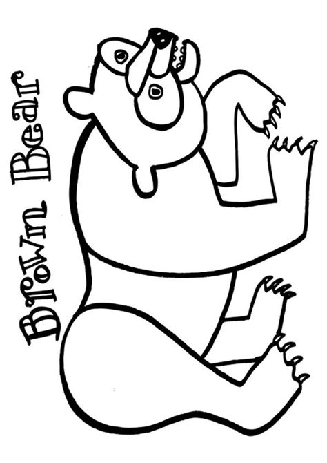 coloring page bear coloring pages eric carle crafts eric carle