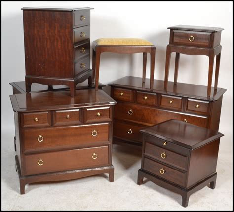 A Collection Of Stag Minstrel Pattern Mahogany Bedroom Furniture To