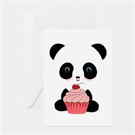 Panda Birthday Card Template Panda Bear Greeting Cards Card Ideas