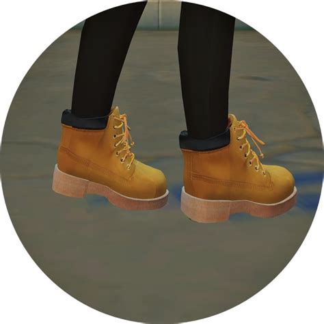 Sims4 Marigold Child Hiking Boots Sims 4 Downloads