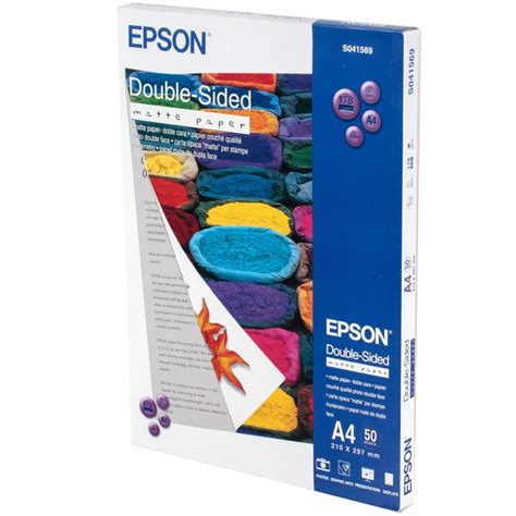 Бумага Epson Double Sided Matte Paper A4 50 листов — купить в
