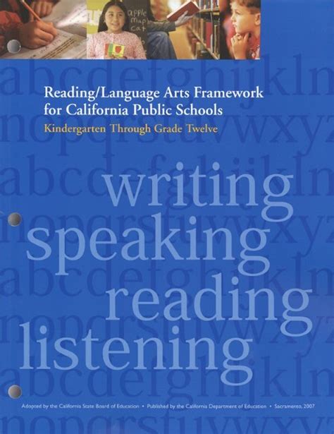 Reading Language Arts Framework California Department Of