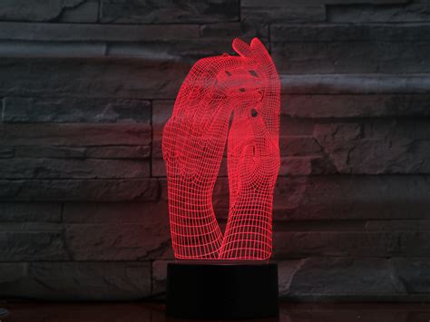 Hands 3d Optical Illusion Led Lamp Hologram The 3d Lamp