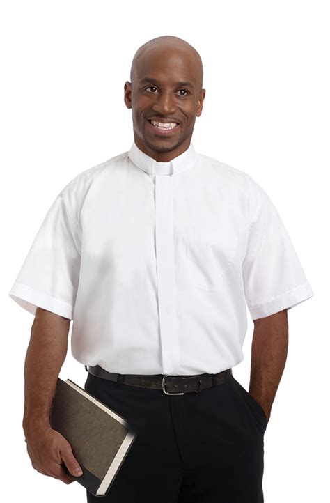 Murphy S Men S Short Sleeve Tab Collar Clergy Shirt White Church Partner