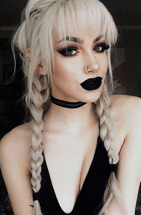 Gothic Gothic Hairstyles Goth Hair Edgy Makeup