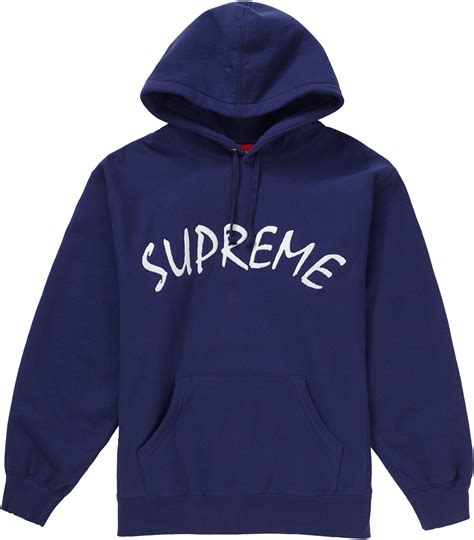 Supreme Ftp Arc Hooded Sweatshirt Washed Navy Ss21
