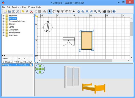 Insert doors and windows in walls by dragging them in the plan, and let sweet home 3d compute their holes in walls. Sweet Home 3D 5.3 - Neowin