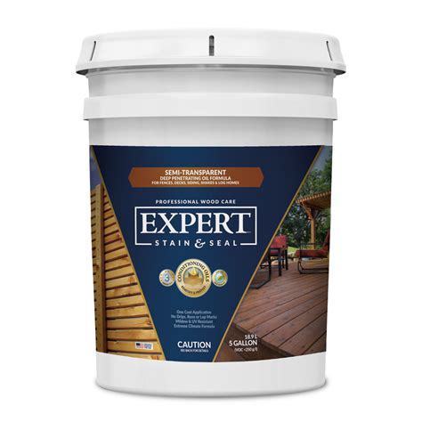 Expert Stain And Seal Semi Transparent Wood Stain And Sealer