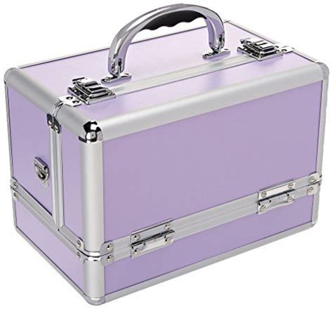 Craft Accents 3 Tier Expandable Trays Purple Makeup Case 96 Ounce