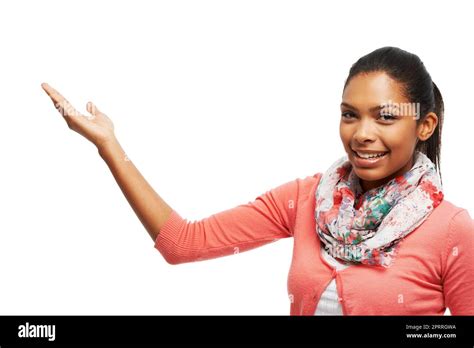 Presenting an offer you cant refuse. Portrait of a beautiful young