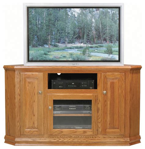 Eagle Furniture Classic Oak 5675 Tall Corner Tv Cart Traditional