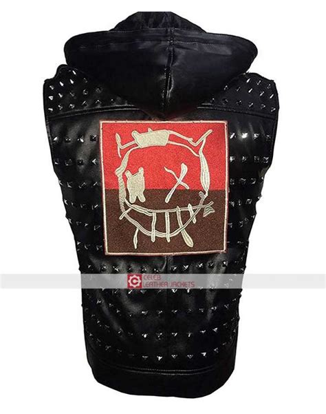 Watch Dogs 2 Wrench Vest Dedsec Rivet Vest Leather Vest