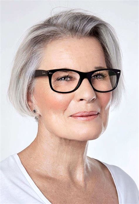 80 Hairstyles For Women Over 50 With Glasses Grey Hair And Glasses Older Women Hairstyles
