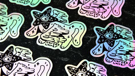 Holographic Stickers Free Us Delivery Sticker It