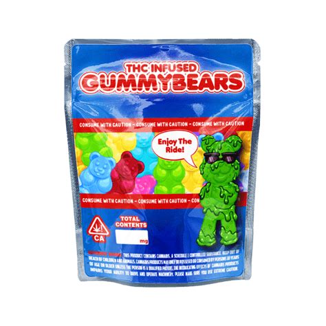 Gummy Bears Mylar Bags Uk Edibles Packaging