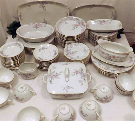 S Porcelain China Dinnerware Set For Epiag Aich Pcs By Blackwolfantiques On Etsy