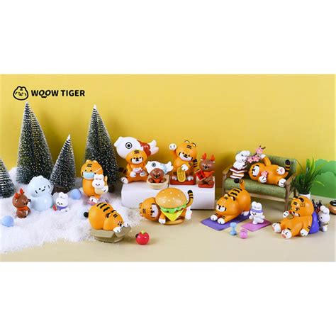 Woow Tiger Free Life Series Blind Box Vinyl Figures Case Of 8