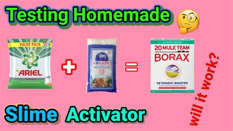 How To Make Slime Activator Testing Slime Activator Will It Work