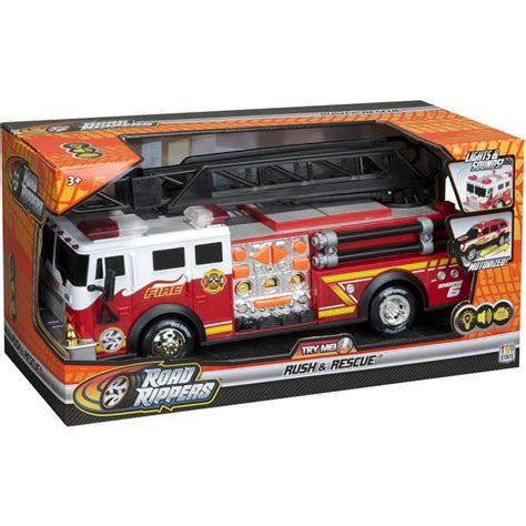 Road Rippers 14 Rush And Rescue Hook And Ladder Fire Truck Walmart
