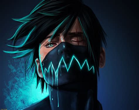 Wallpaper 2901x2289 Px Anime Face Mask Scars